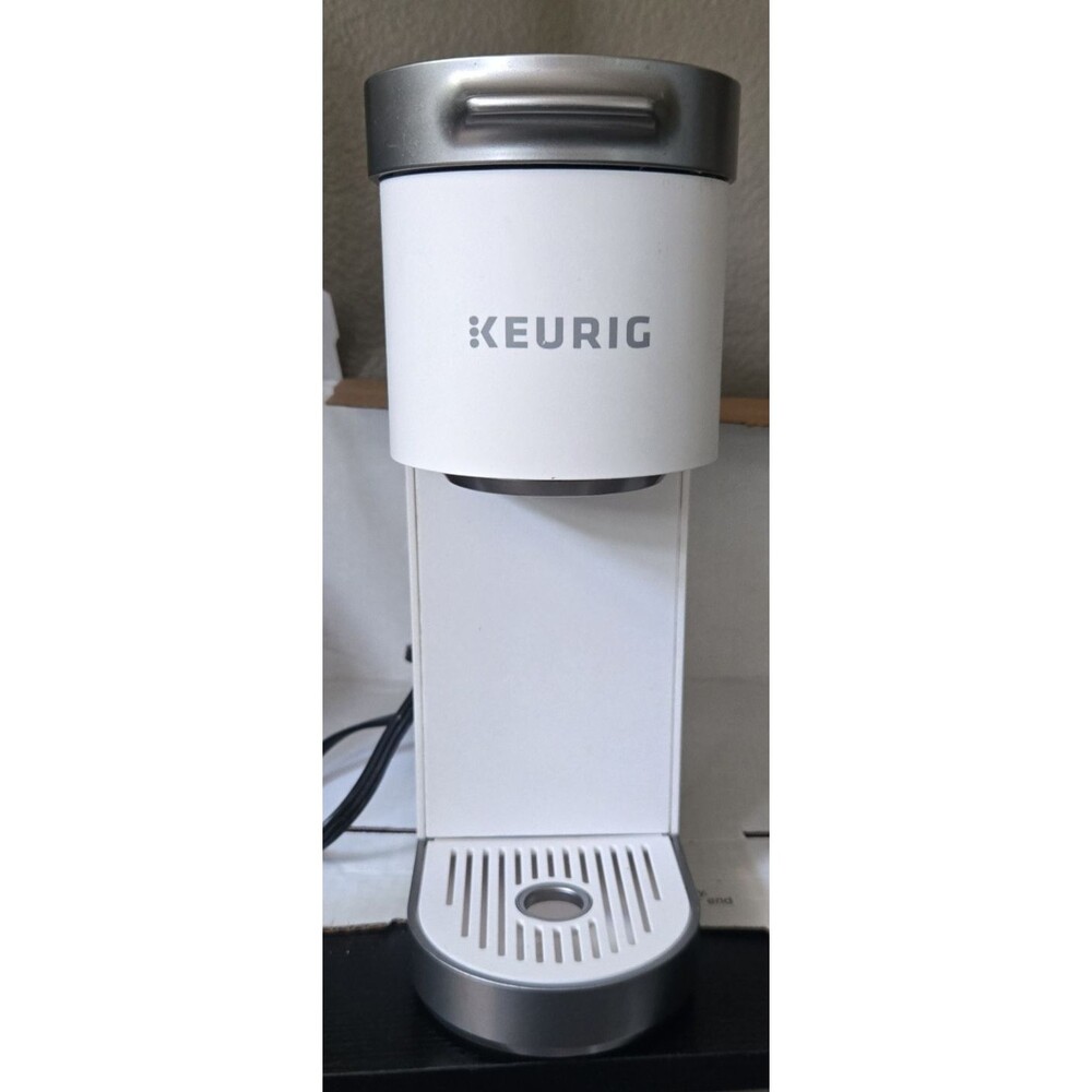 Keurig K-Mini Go Single-Serve K-Cup Pod Coffee Maker White Compact Tested Works